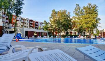 Фото номера Номер-студио с видом на бассейн Апартаменты Apartamenty Kołobrzeg Apartments Polanki г. Колобжег 13