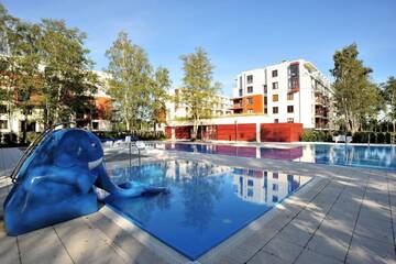 Фото номера Полулюкс с видом на сад Апартаменты Green Point Apartments Kołobrzeg г. Колобжег 21