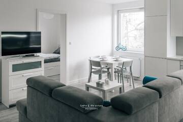 Фото номера Апартаменты с 3 спальнями Апартаменты Apartament 44 - Bliżej morza г. Колобжег 72