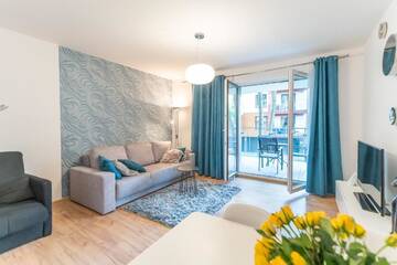 Фото номера Апартаменты с видом на бассейн Апартаменты Apartament Kristina Osiedle Polanki г. Колобжег 39