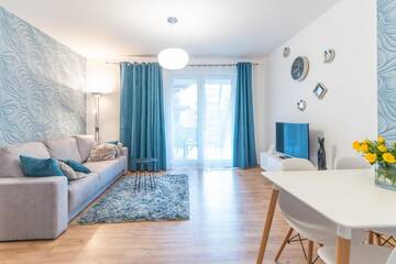 Фото номера Апартаменты с видом на бассейн Апартаменты Apartament Kristina Osiedle Polanki г. Колобжег 40