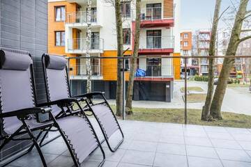 Фото номера Апартаменты с видом на бассейн Апартаменты Apartament Kristina Osiedle Polanki г. Колобжег 13