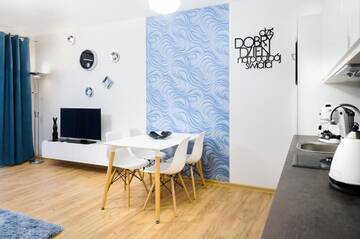 Фото номера Апартаменты с видом на бассейн Апартаменты Apartament Kristina Osiedle Polanki г. Колобжег 17