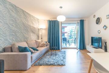 Фото номера Апартаменты с видом на бассейн Апартаменты Apartament Kristina Osiedle Polanki г. Колобжег 4