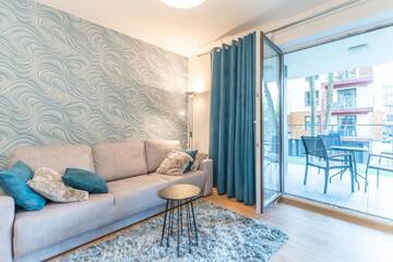 Фото номера Апартаменты с видом на бассейн Апартаменты Apartament Kristina Osiedle Polanki г. Колобжег 2