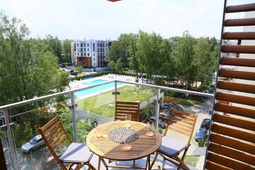 Фото номера Апартаменты с видом на бассейн Апартаменты Kołobrzeg Apartamenty-Polanki z garażem г. Колобжег 12