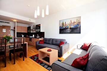 Фото номера Апартаменты с 1 спальней (для 1 - 6 взрослых) Апартаменты Apartament Deluxe Olympic Park VI Piętro г. Колобжег 65