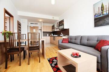 Фото номера Апартаменты с 1 спальней (для 1 - 6 взрослых) Апартаменты Apartament Deluxe Olympic Park VI Piętro г. Колобжег 62
